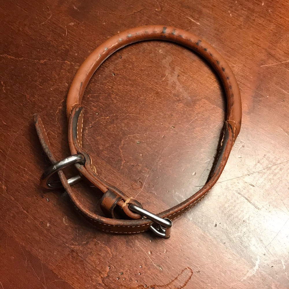 dogs genuine leather collar - Picture 6 of 6